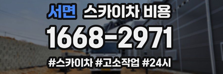 서면 스카이차 비용