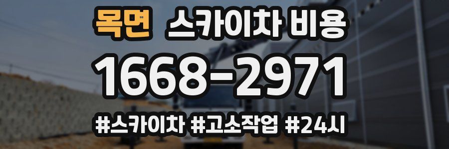 목면 스카이차 비용