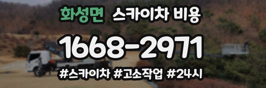 화성면 스카이차 비용