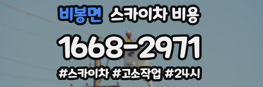 비봉면 스카이차 비용