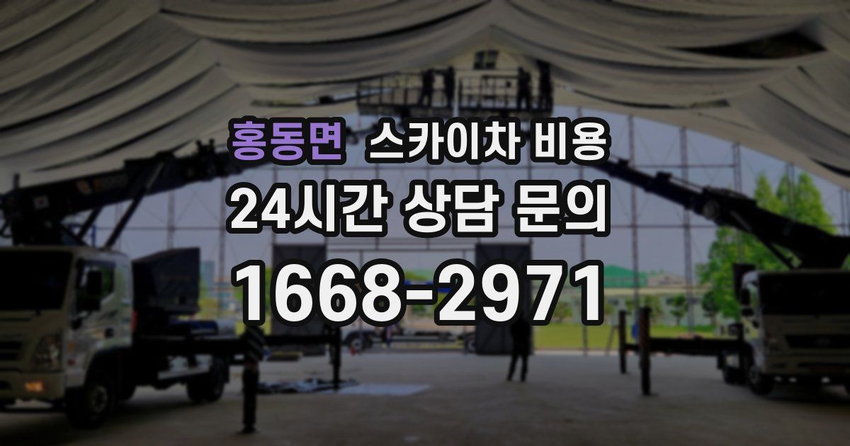 홍동면 스카이차 비용