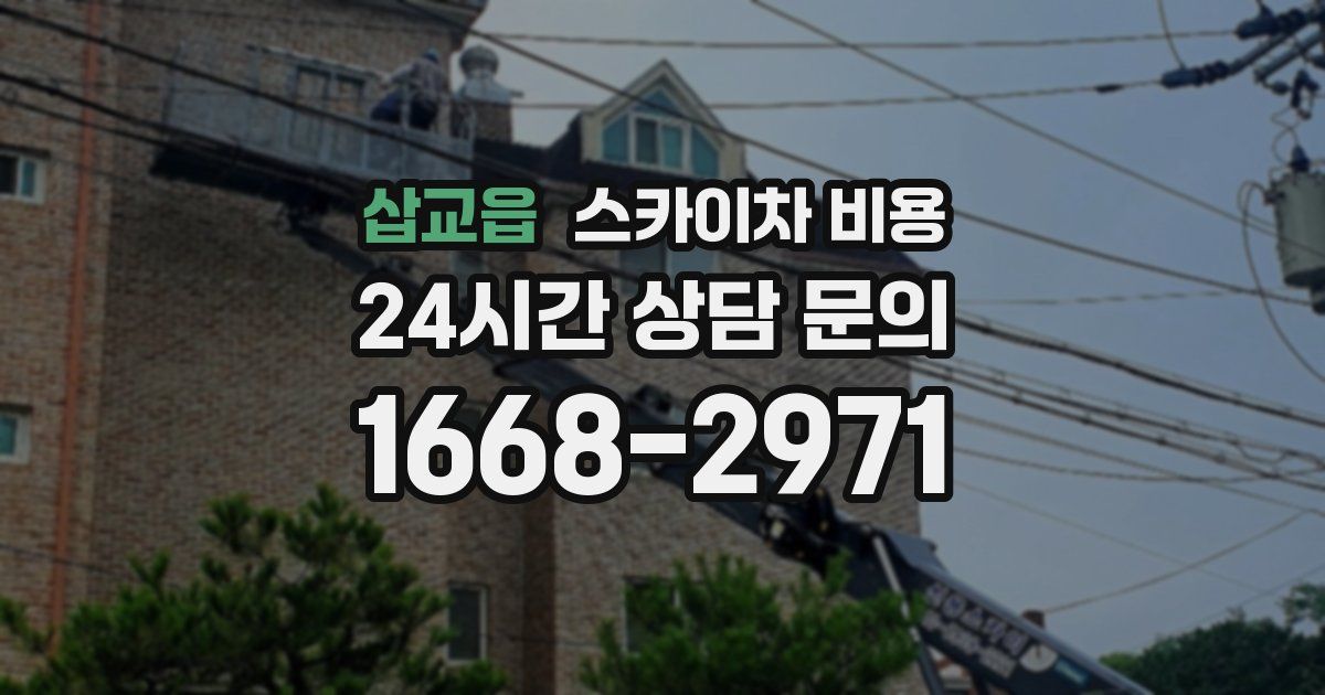 삽교읍 스카이차 비용