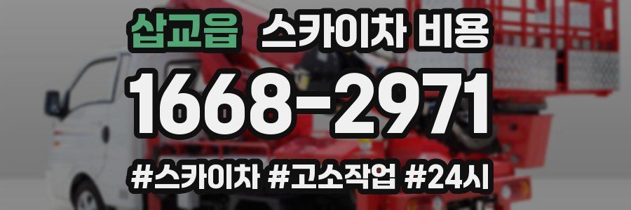 삽교읍 스카이차 비용