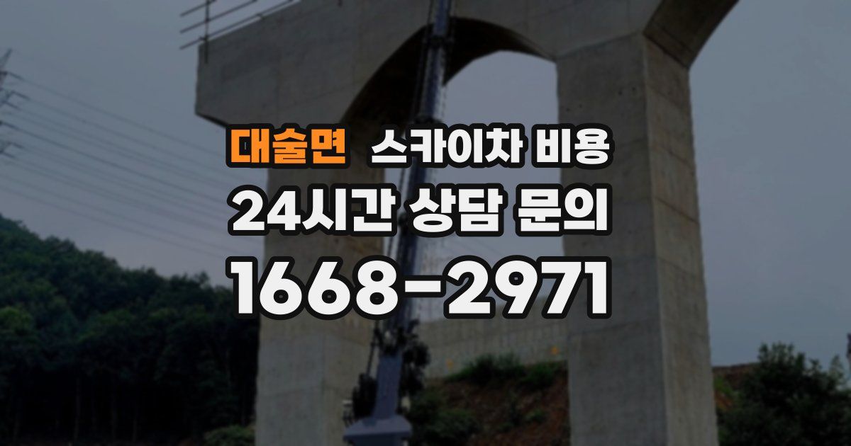 대술면 스카이차 비용