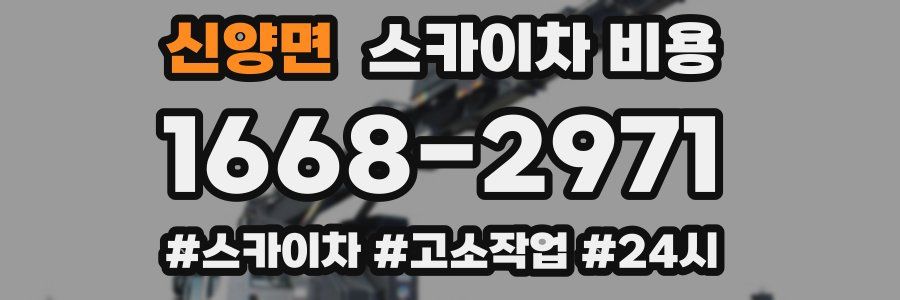 신양면 스카이차 비용