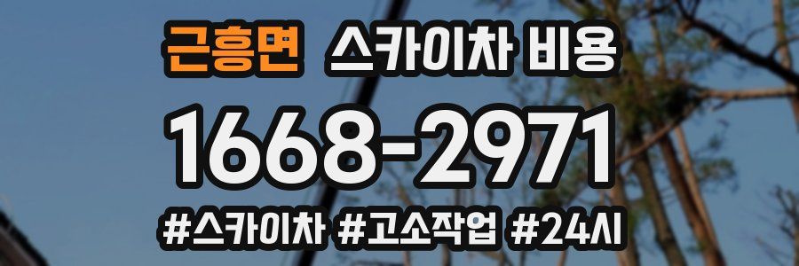 근흥면 스카이차 비용