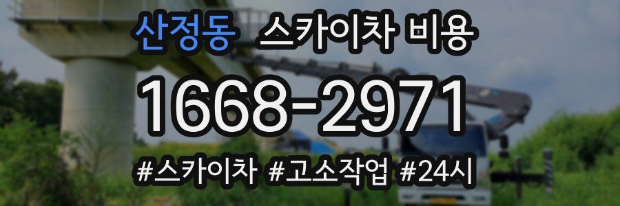 산정동 스카이차 비용