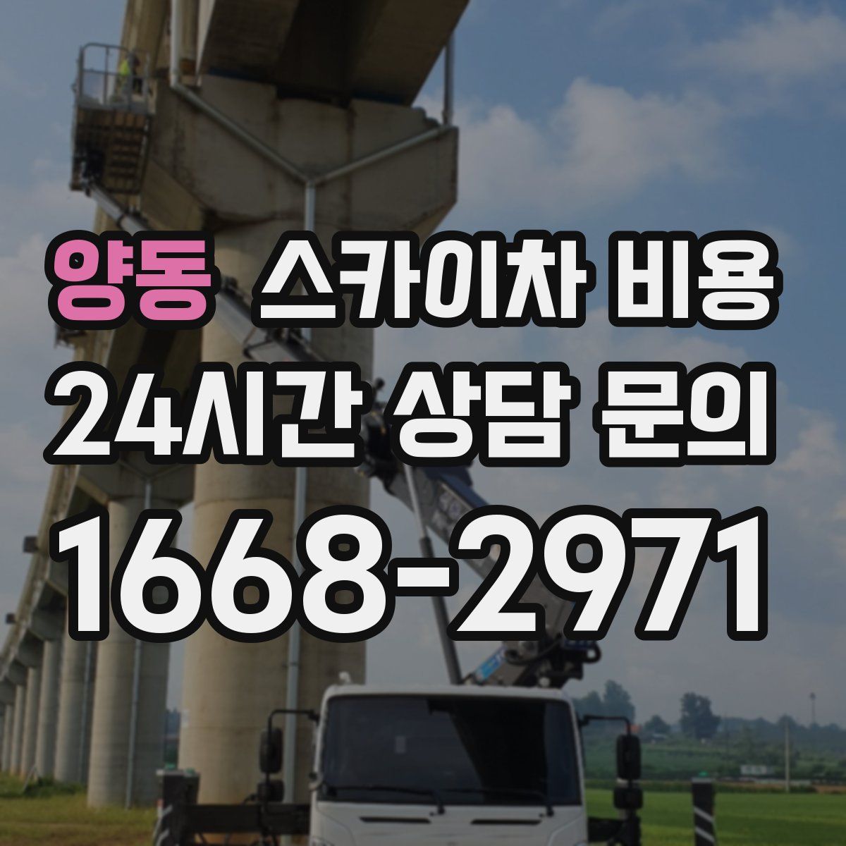 양동 스카이차 비용