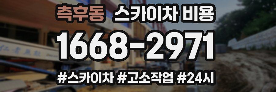 측후동 스카이차 비용