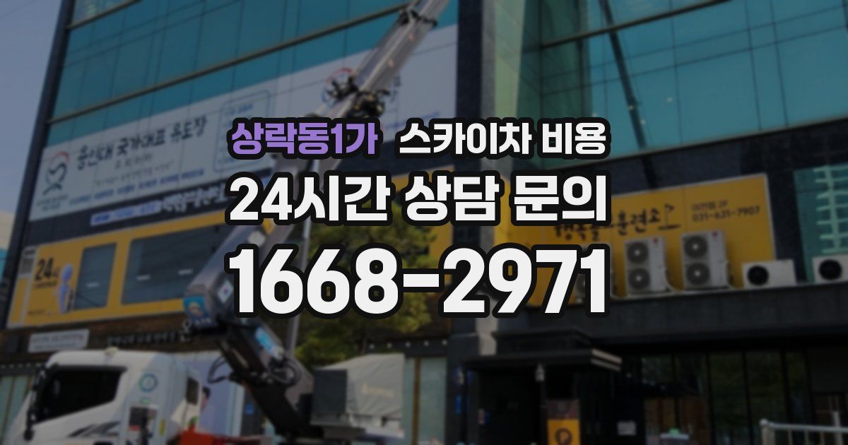 상락동1가 스카이차 비용