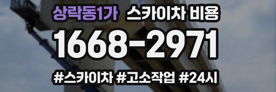 상락동1가 스카이차 비용
