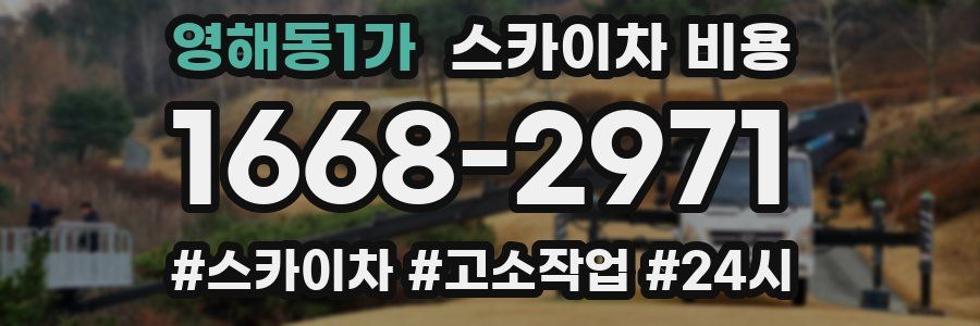 영해동1가 스카이차 비용