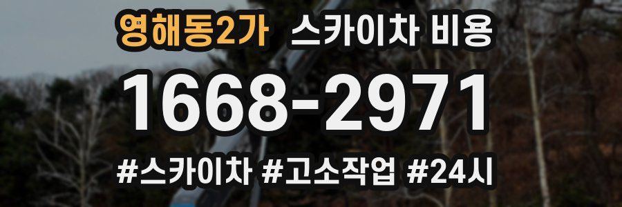 영해동2가 스카이차 비용