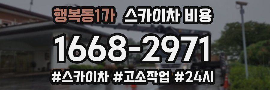 행복동1가 스카이차 비용