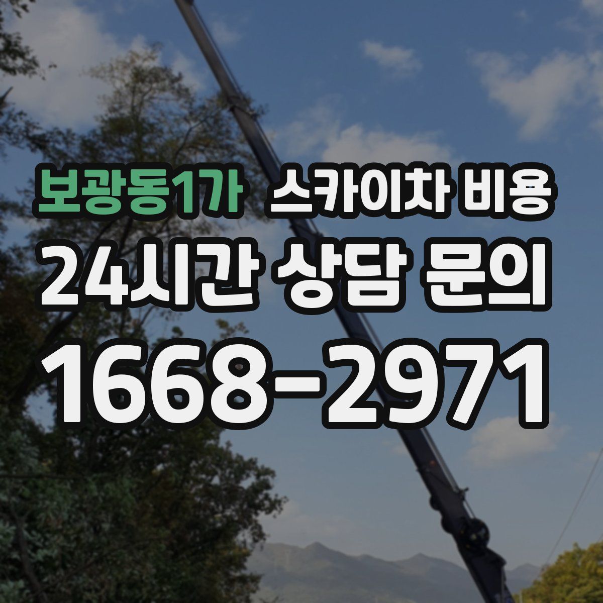 보광동1가 스카이차 비용