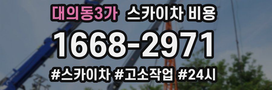 대의동3가 스카이차 비용