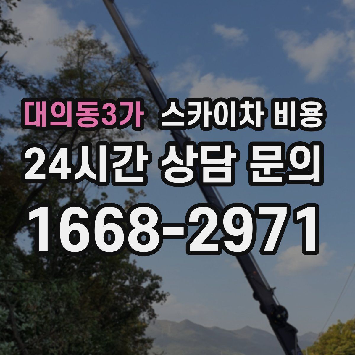 대의동3가 스카이차 비용