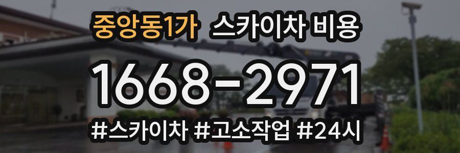 중앙동1가 스카이차 비용