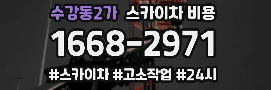 수강동2가 스카이차 비용
