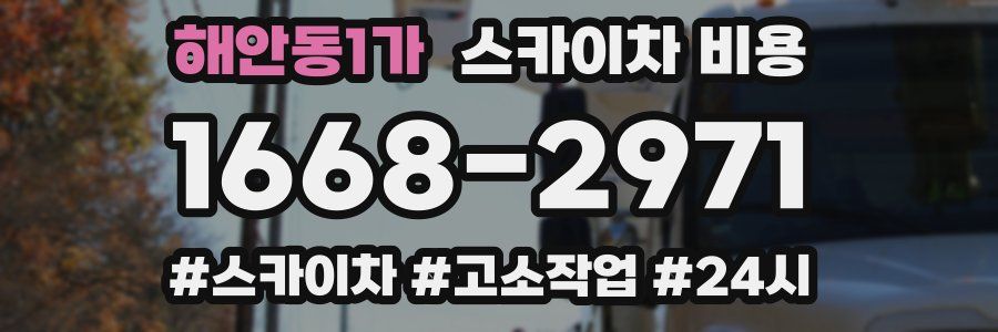 해안동1가 스카이차 비용