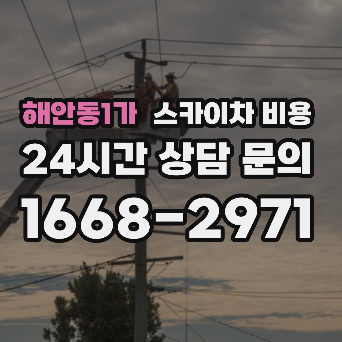 해안동1가 스카이차 비용