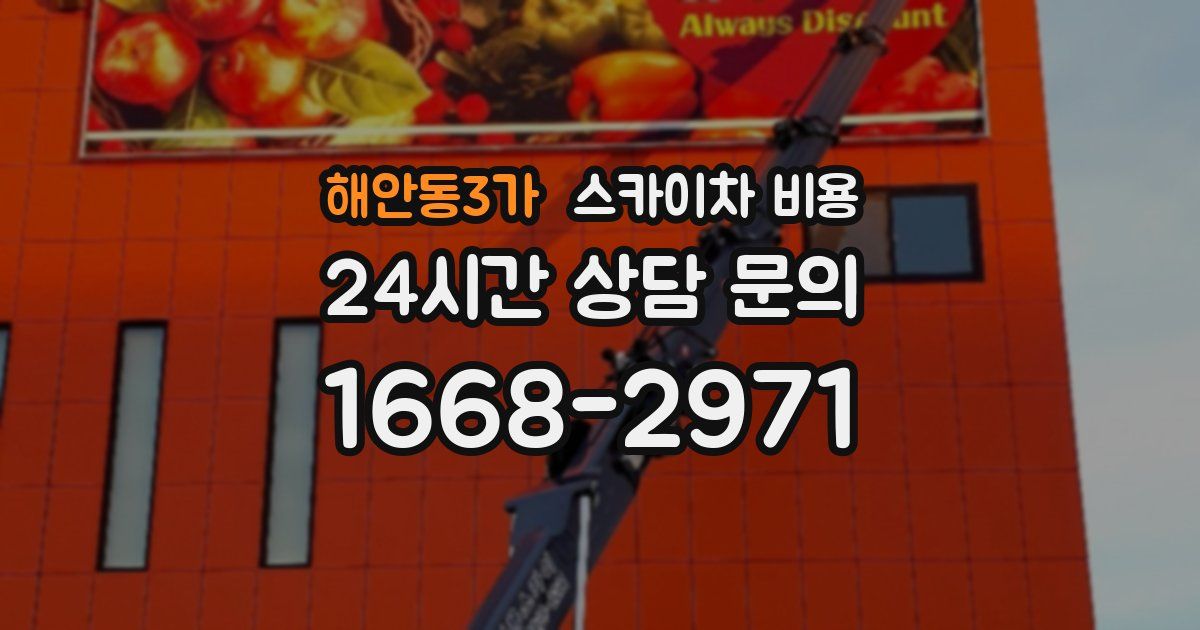해안동3가 스카이차 비용