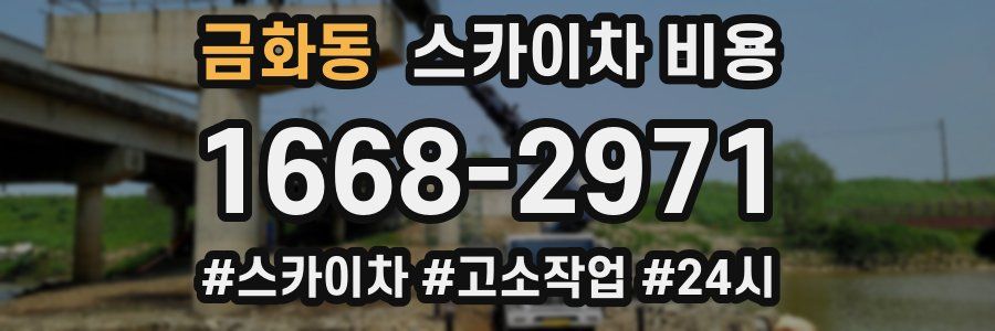 금화동 스카이차 비용