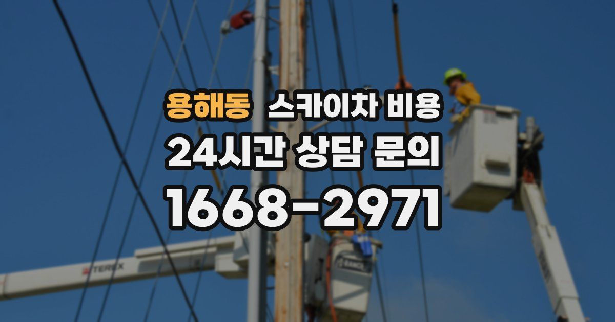 용해동 스카이차 비용