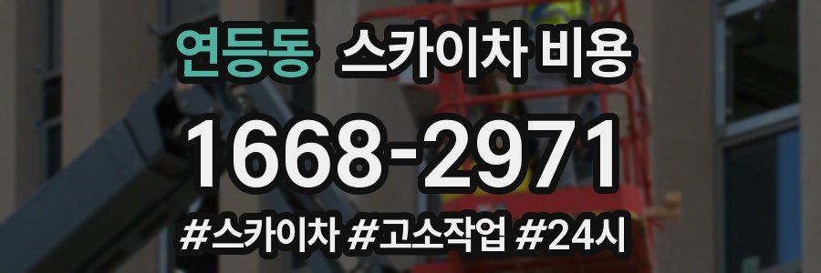 연등동 스카이차 비용