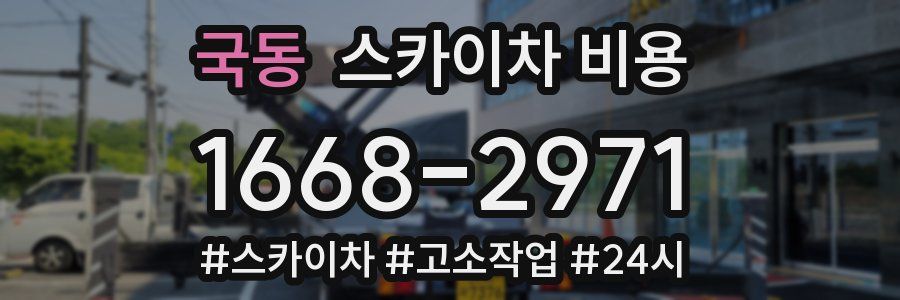 국동 스카이차 비용