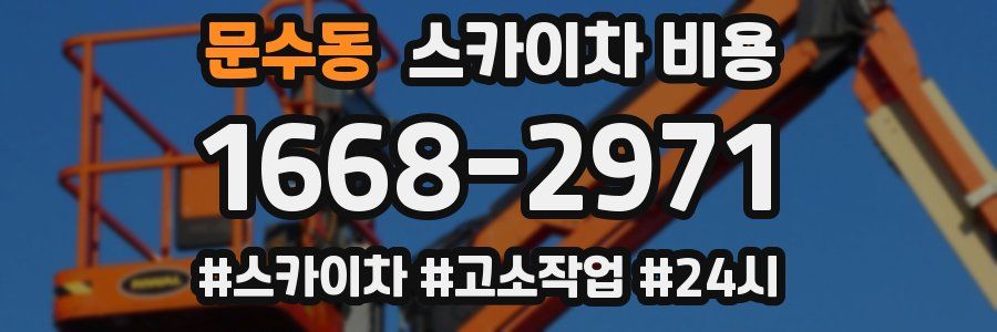 문수동 스카이차 비용