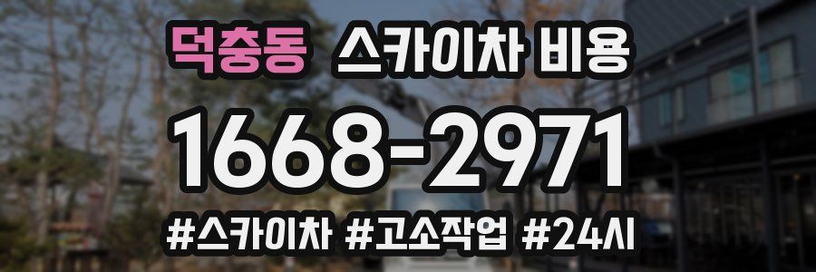 덕충동 스카이차 비용