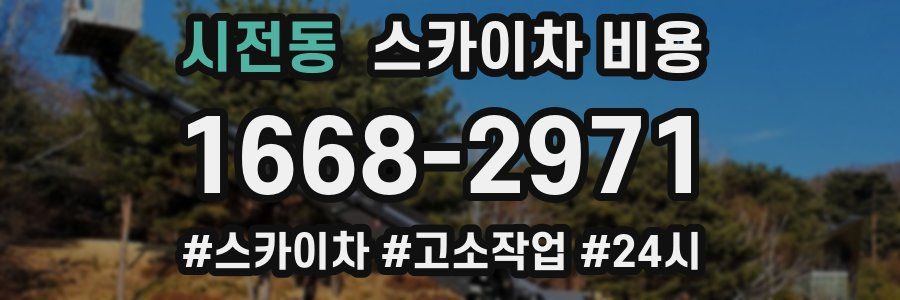 시전동 스카이차 비용