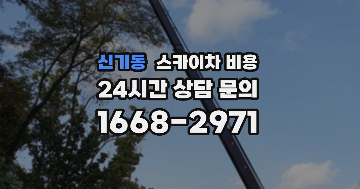 신기동 스카이차 비용