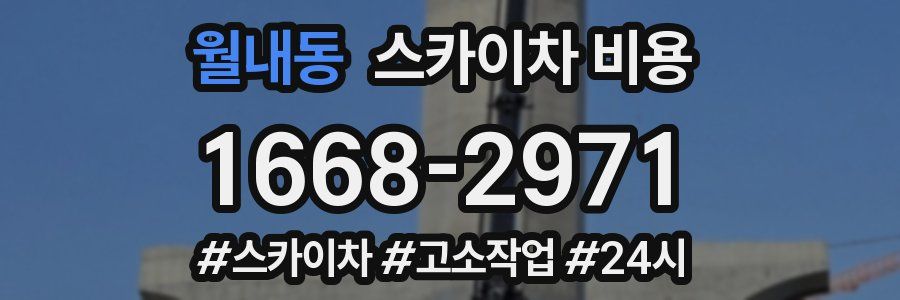 월내동 스카이차 비용