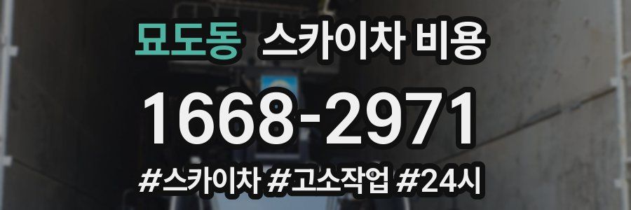 묘도동 스카이차 비용