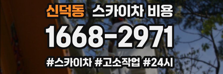 신덕동 스카이차 비용