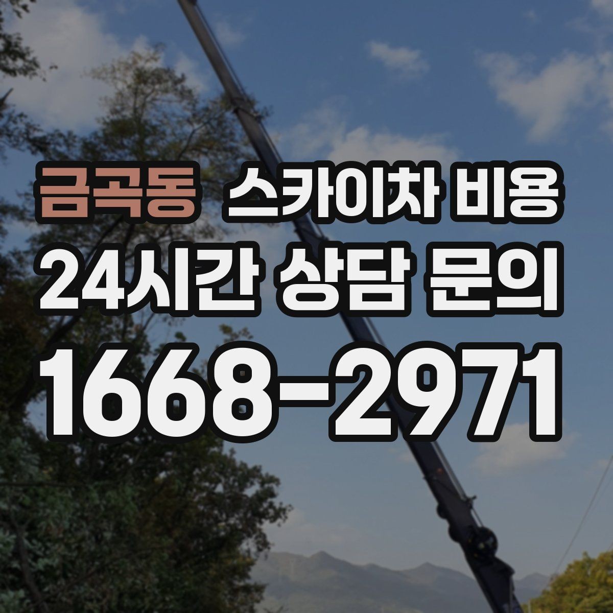 금곡동 스카이차 비용 견적 비교할 때 꼭 같은 조건인지 확인하세요
