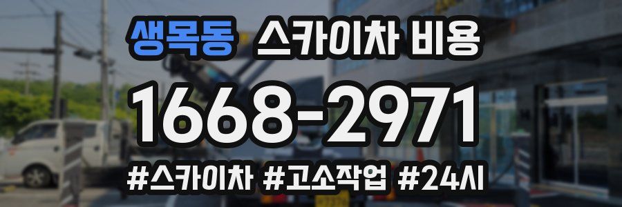 생목동 스카이차 비용