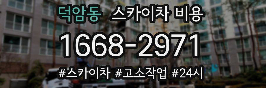 덕암동 스카이차 비용