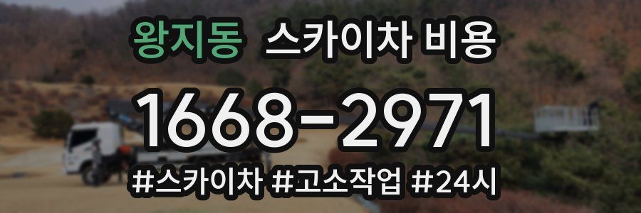 왕지동 스카이차 비용