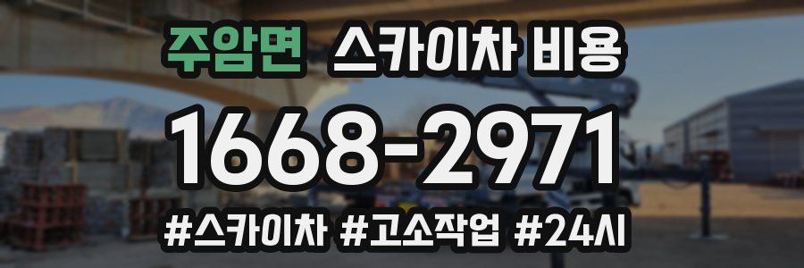 주암면 스카이차 비용