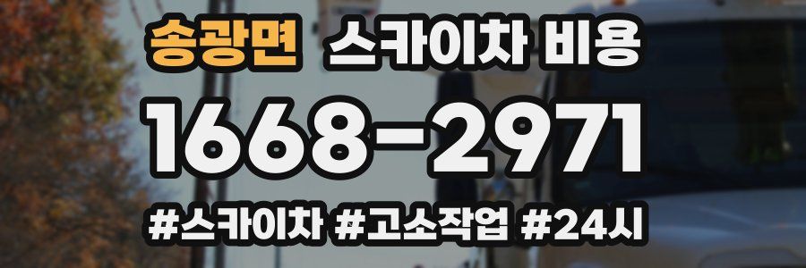 송광면 스카이차 비용