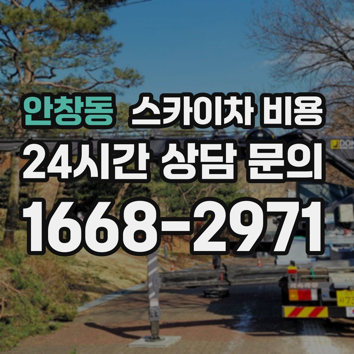 안창동 스카이차 비용