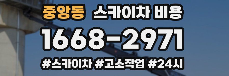 중앙동 스카이차 비용