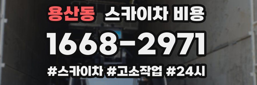 용산동 스카이차 비용