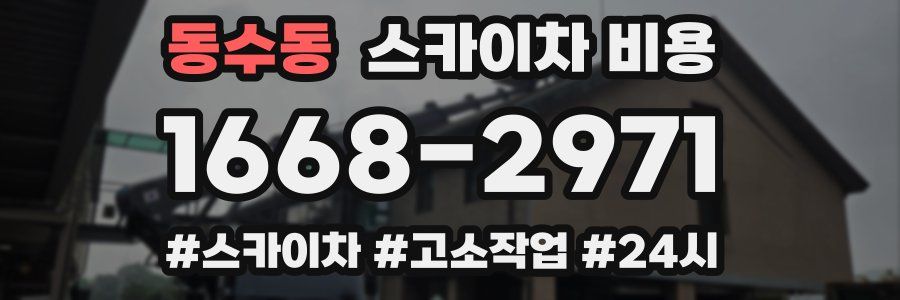 동수동 스카이차 비용