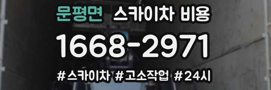 문평면 스카이차 비용