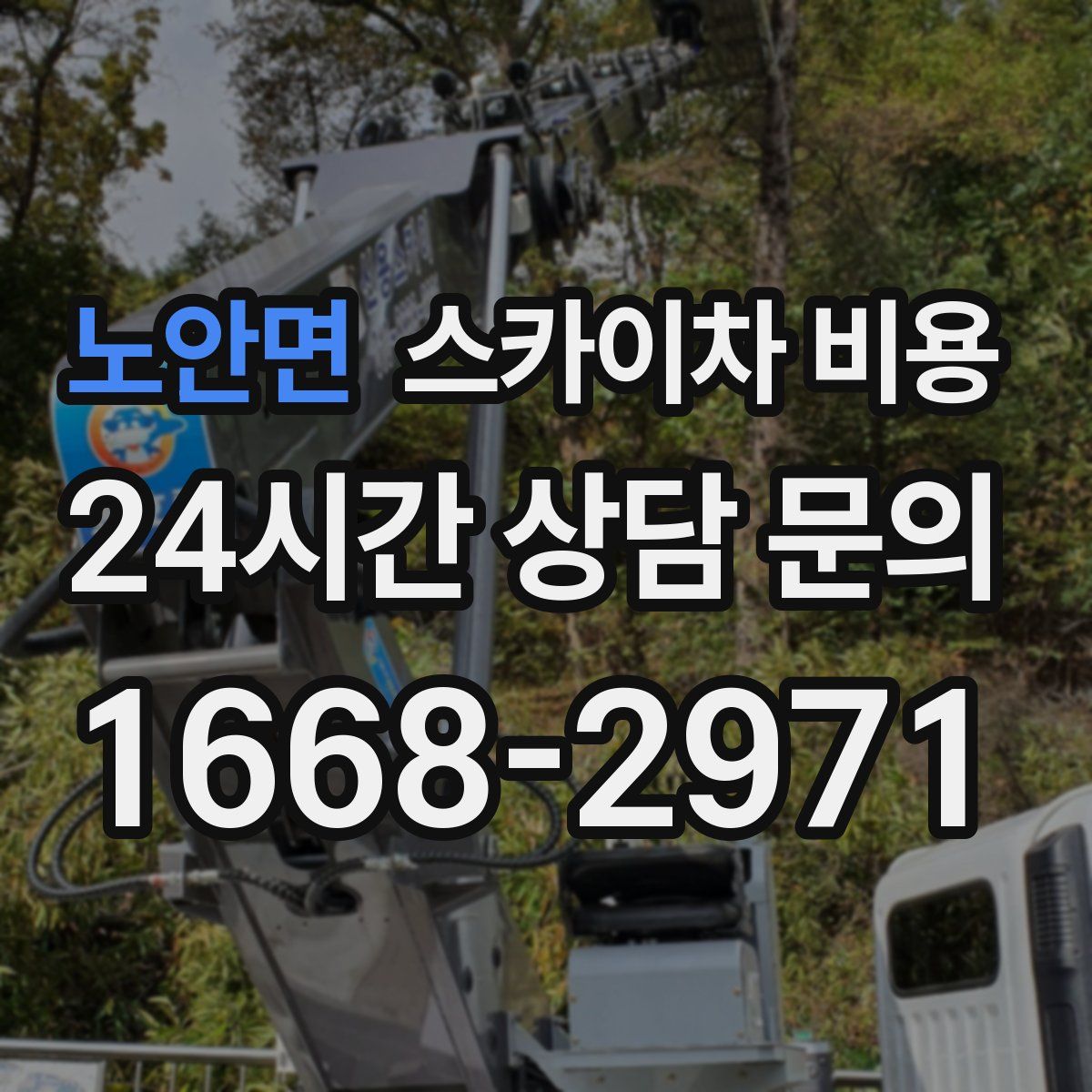 노안면 스카이차 비용