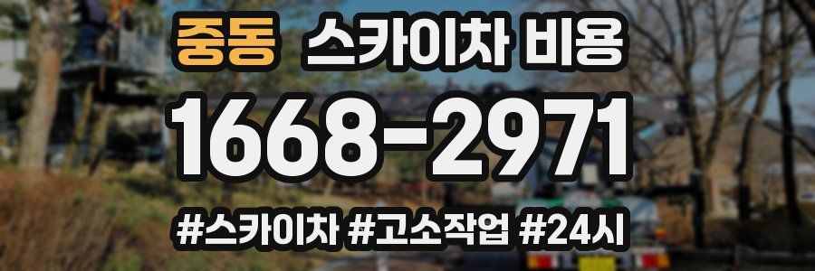 중동 스카이차 비용